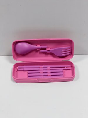 （海)筷乐盒天蓝色/粉紫色尺寸15/6cm