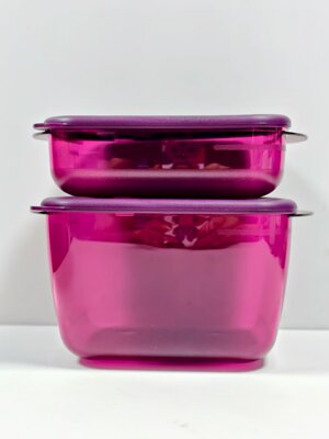 (海)深紫色方形欢宴微波饭盒  550ml/1.5L