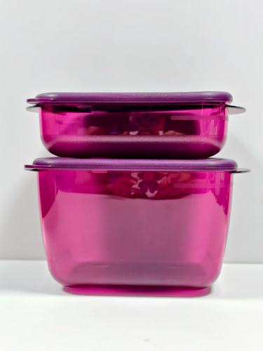 (海)深紫色方形欢宴微波饭盒  550ml/1.5L
