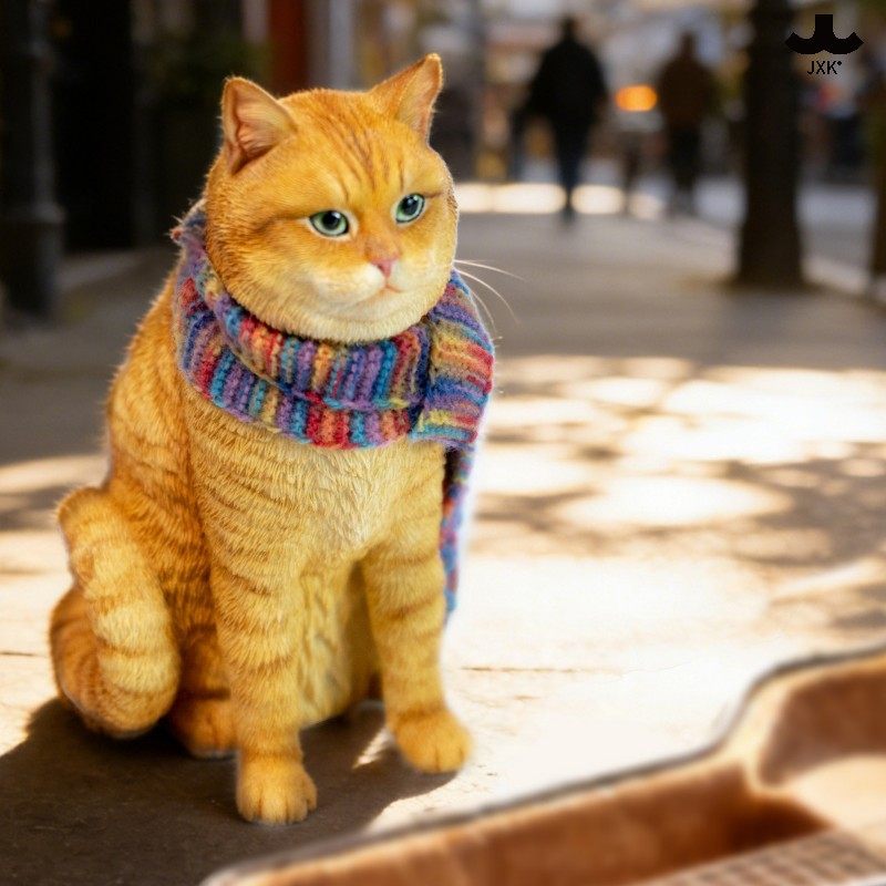 JXK流浪猫鲍勃仿真手办