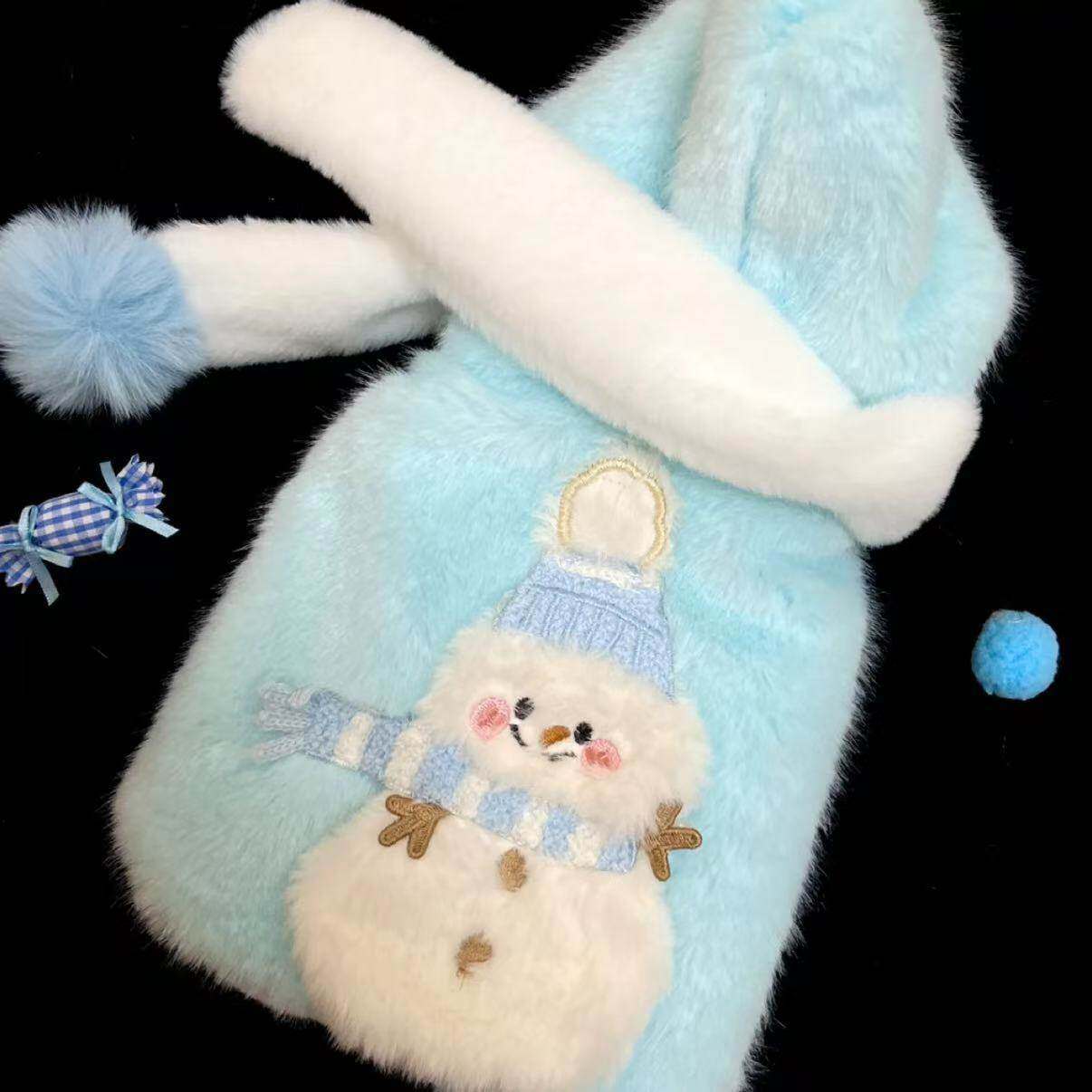 秋冬圣诞雪人变身猫狗棉服