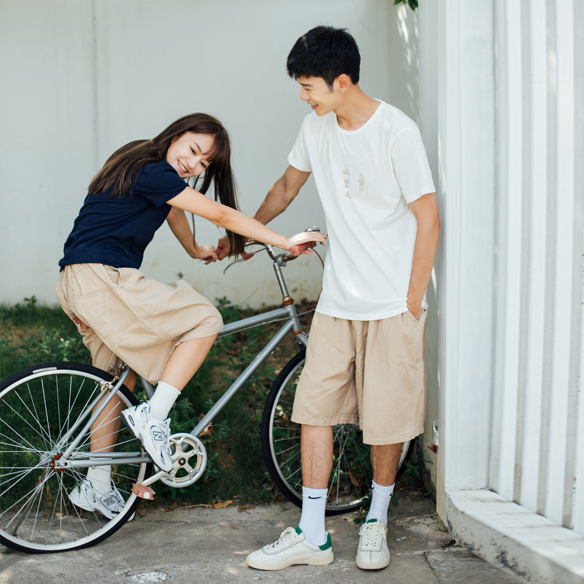 原创适中情侣装全棉简约短袖