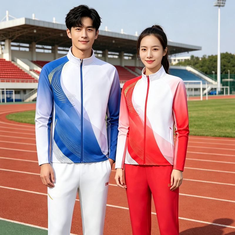 男女运动服套装团体服跑步服定制