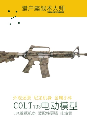文森XM177/COLT 723/M16A1  老学校尼龙模型电动连发ATM空挂回膛