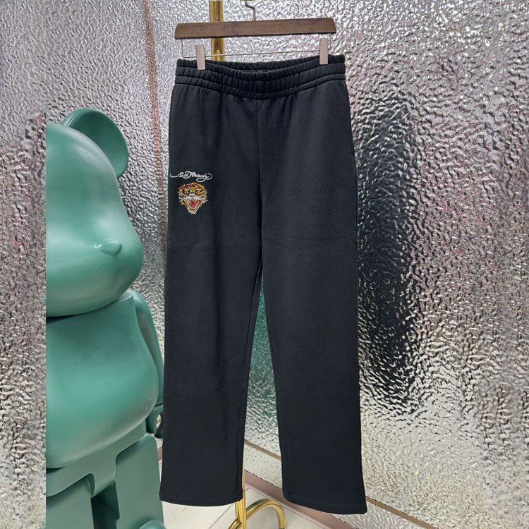 Ed新款潮牌小虎头烫钻印花休闲裤