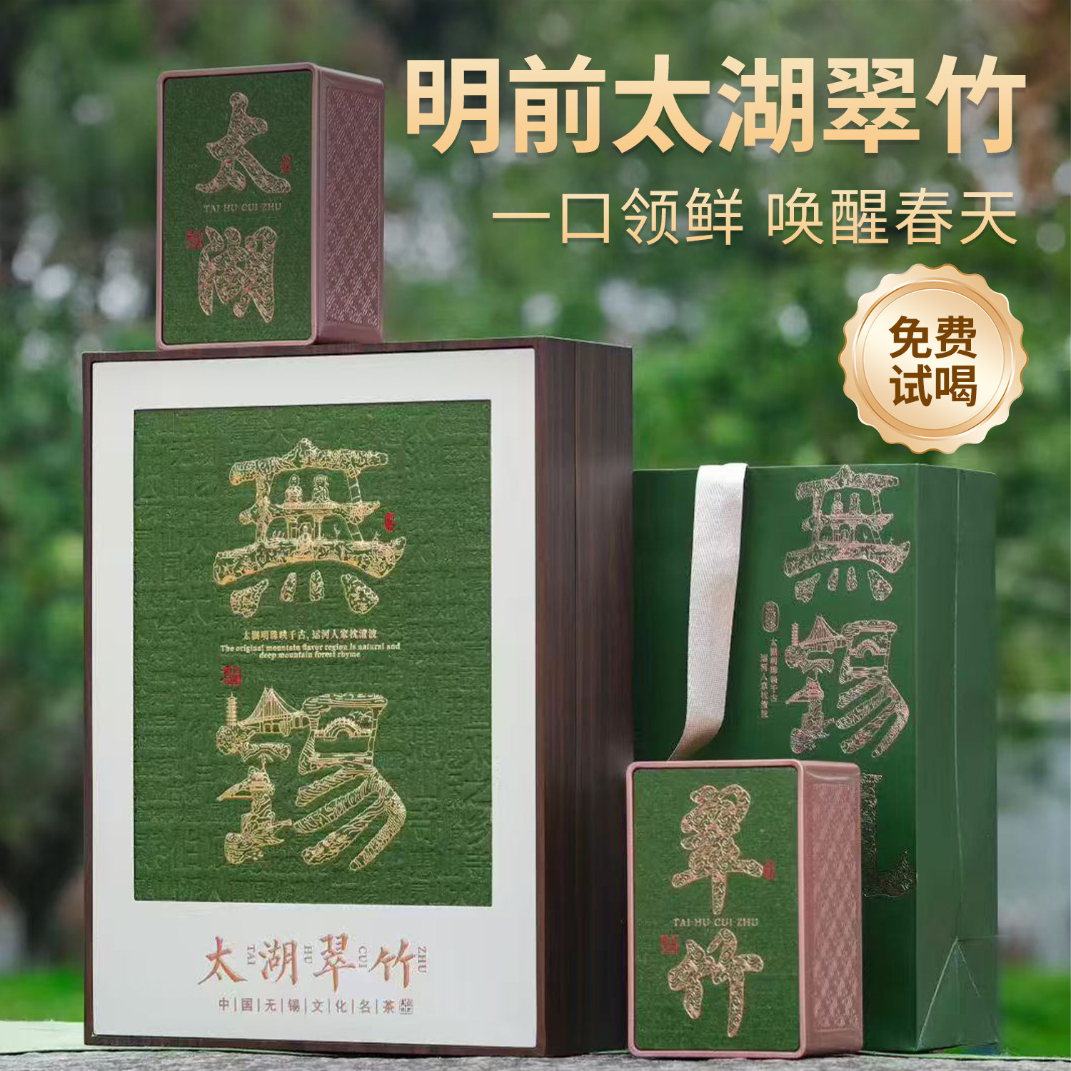 太湖翠竹2026年新茶明前无锡特产级春茶叶清香型全芽中秋节送老师图片