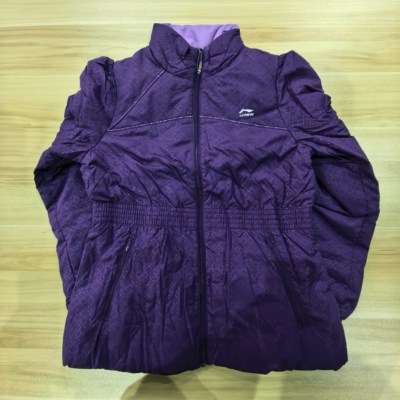 李宁短款羽绒服2024冬季新款保暖连帽运动服AYMF028