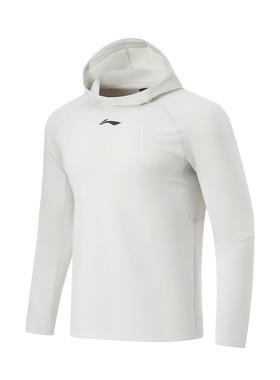 李宁春季新款长袖男子CBA专业篮球系列吸湿排汗连帽套头衫AAEU003