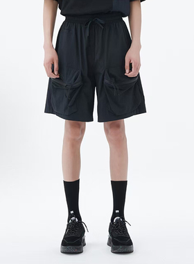 李宁夏季LNG都市机能系列五分裤百搭休闲运动短裤男女同款FHBB009