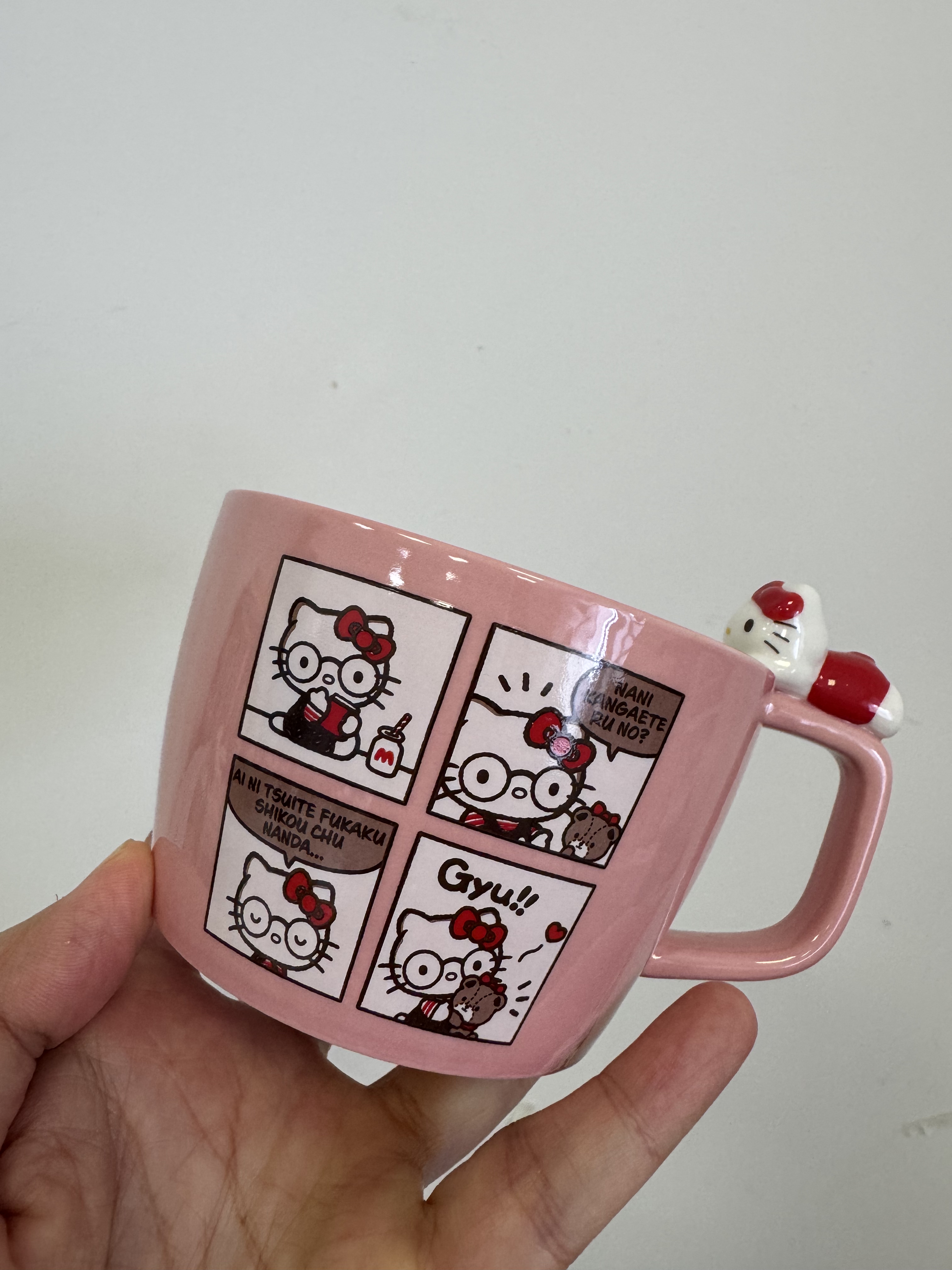 全新现货 日本Sanrio 三丽鸥 四格漫画汤杯 凯蒂猫 儿童礼物300ml
