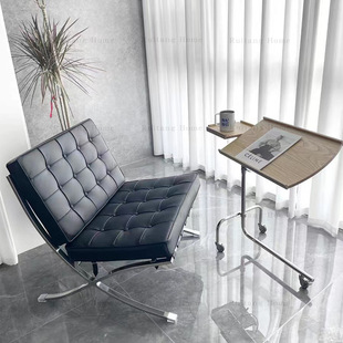 巴塞罗那椅子Barcelona Chair真皮单人沙发简约设计师懒人休闲椅