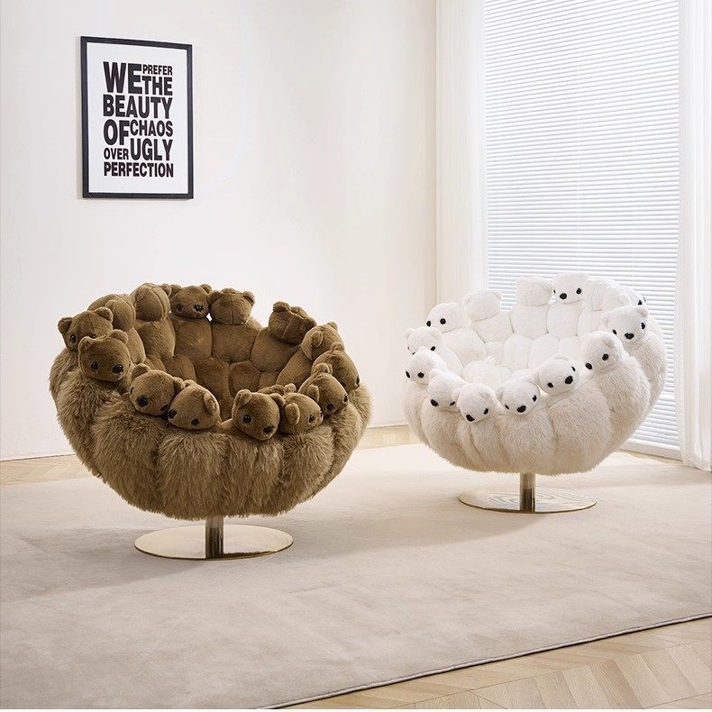 单人沙发椅可旋转火烈鸟椅个性设计师款家用懒人休闲椅美容院高级,住宅家具,沙发椅,淘宝优惠券,粉丝福利购,淘宝优惠卷