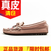 中口豆豆鞋 真皮女鞋 子牛反绒懒人套脚开车平跟单鞋 柔软SF71111107