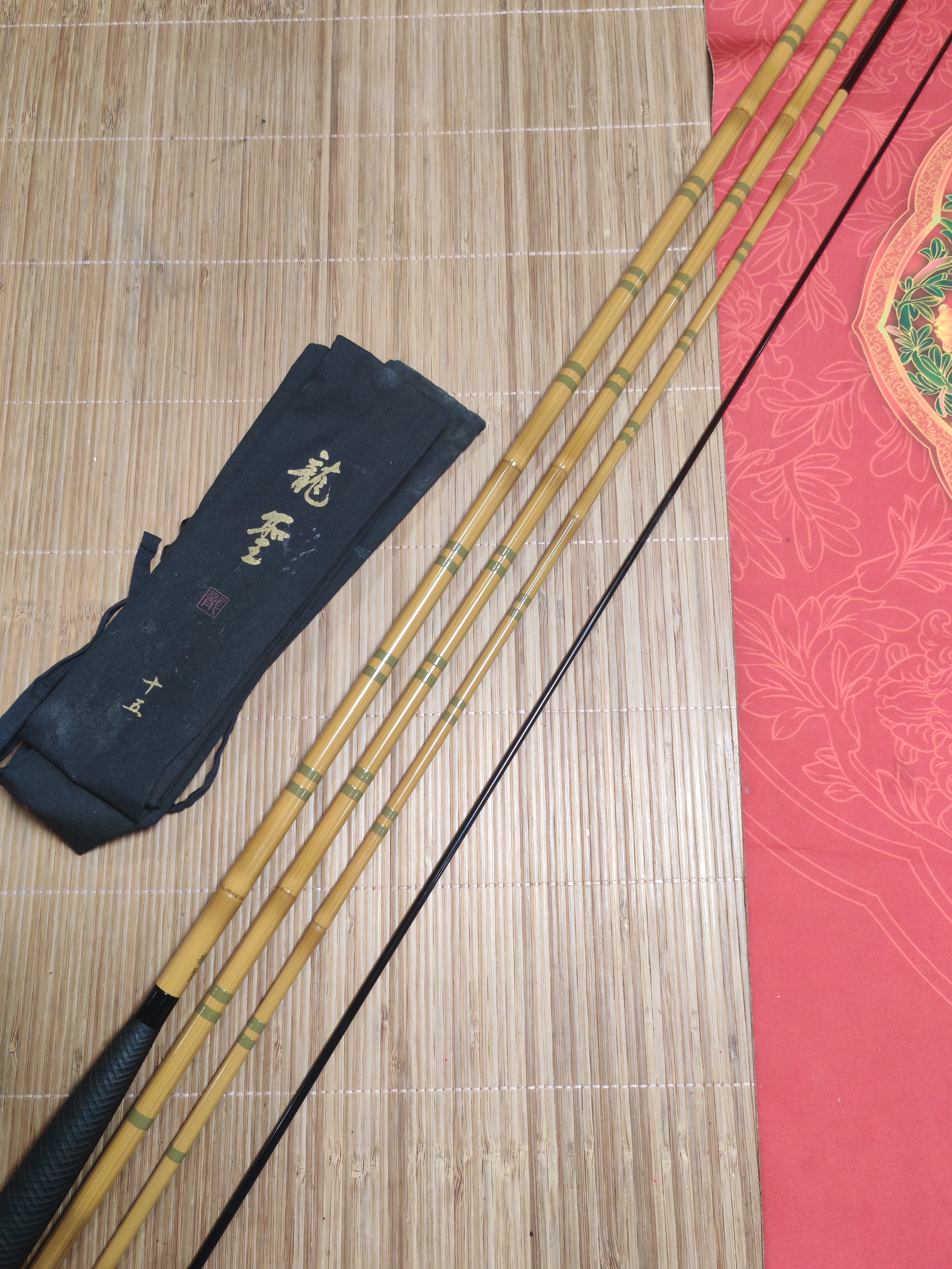 龙圣E15尺/4.5米达瓦二手并继竿户外水库野钓碳素台钓鱼竿手竿