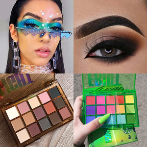 ucanbe15色眼影盘哑光大地色珠光烟熏妆儿童拉丁演出超上色彩妆盘