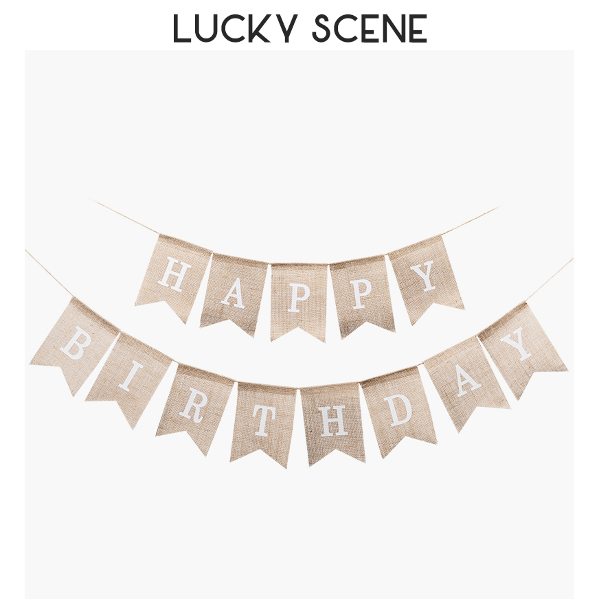 吉祥田园风森系燕尾婚庆三角旗