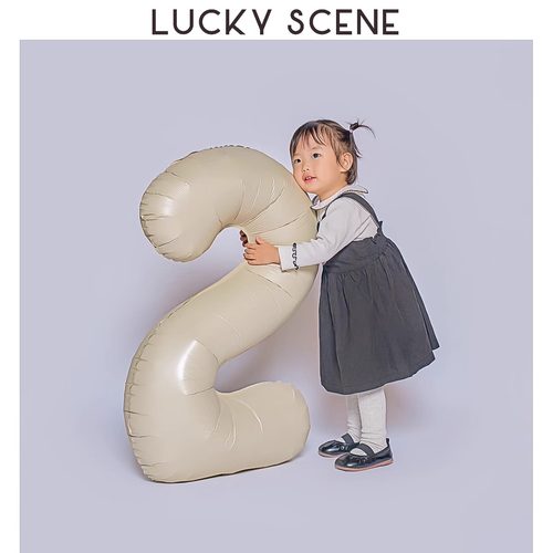 吉祥道具42寸焦糖奶油铝膜气球