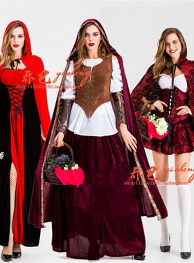 小红帽cosplay服装童话公主裙万圣节服装制服游戏服酒吧ds演出服