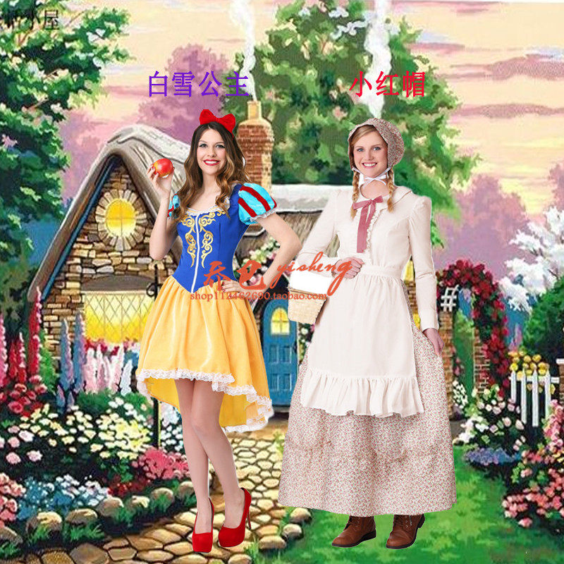 万圣节童话故事成人派对舞台酒吧夜店表演装小红帽白雪公主套装