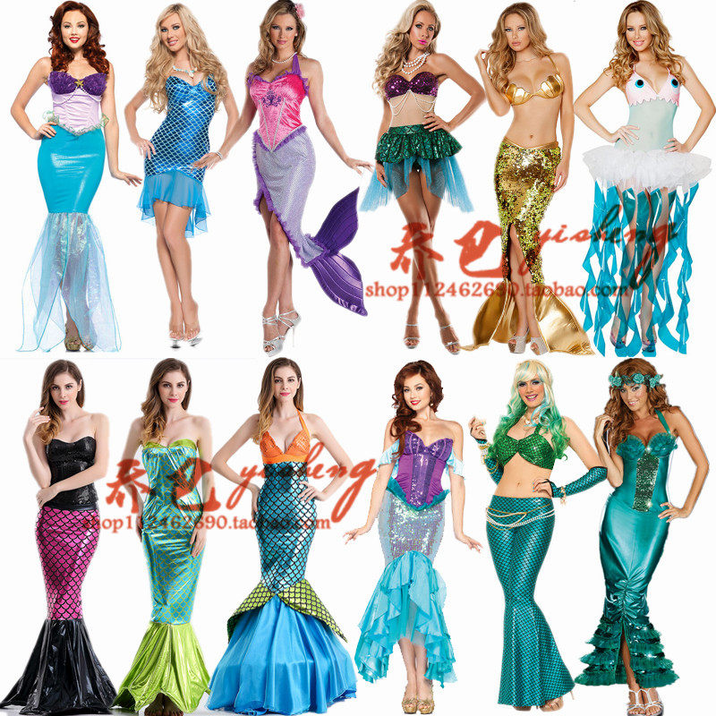 万圣节cosplay服 人鱼公主服 成人美人鱼服装夜店DS服歌手演出