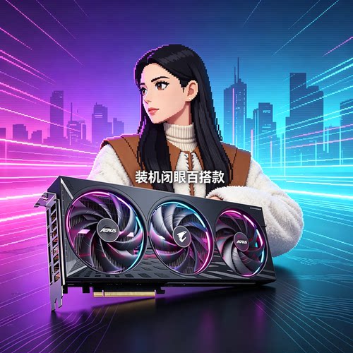 智灵同款 技嘉 GeForceRTX5060 Gaming OC DLSS4 游戏设计AI电脑