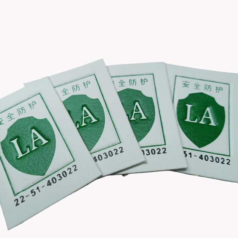 绿色LA安全防护标志皮标定制