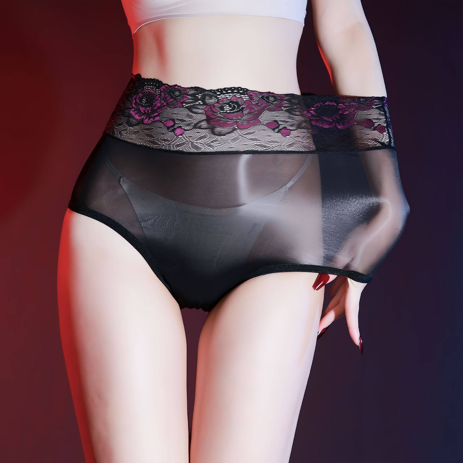 5D超薄全透明蕾丝三角内裤油亮丝滑裆部透明诱惑免脱情侣互动,女士内衣/男士内衣/家居服,男三角内裤,淘宝优惠券,粉丝福利购,淘宝优惠卷