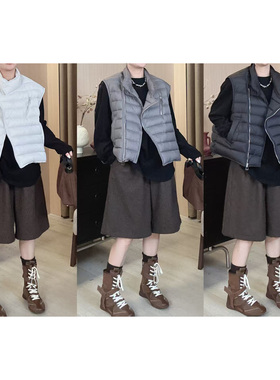 Dayuan 原创不规则拉链排骨羽绒无袖马甲510011