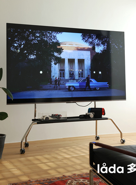 多匣lada 维克可移动电视机支架304不锈钢65寸75寸85寸落地挂架