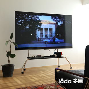 多匣lada 维克可移动电视机支架304不锈钢65寸75寸85寸落地挂架