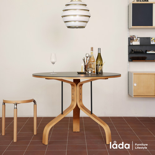 多匣lada 贝索餐桌 小户型家用现代简约轻奢圆桌岩板餐桌