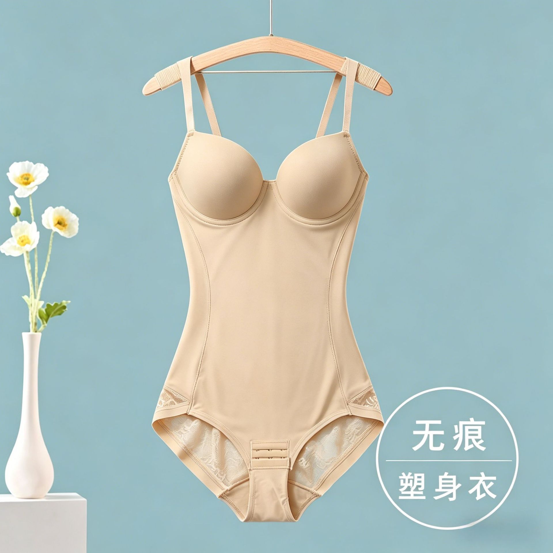 无痕收腹束腰提臀塑身连体衣