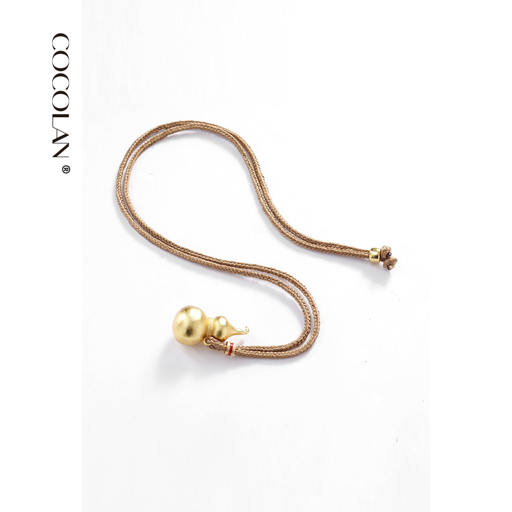 COCOLAN葫芦新中式百搭女磨砂项链CL8XL1203