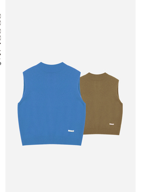 COCOLAN【多巴胺】100绵羊毛亲肤无袖开衫女2025秋季休闲简约马甲