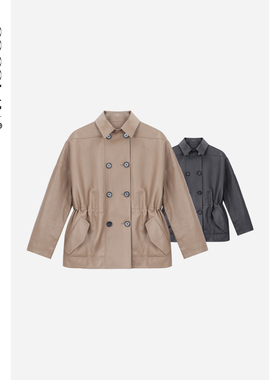 COCOLAN【巴黎蔓 】100绵羊皮真皮2026春季新款中长款皮衣CL1PY25