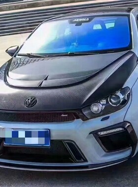 适用大众尚酷碳纤维机盖Scirocco R改装Aspec开孔引擎盖头盖包围