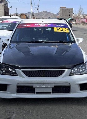 适用于雷克萨斯IS200碳纤维机盖Altezza咬地鲨改装开孔引擎盖头盖