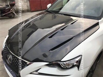 适用于雷克萨斯IS200T碳纤维机盖IS250 IS300改装开孔引擎盖头盖