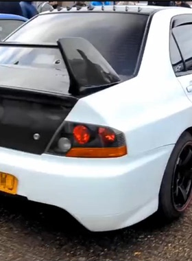 适用三菱Lancer Evolution EVO 8 9代碳纤维尾翼改装定风翼扰流板