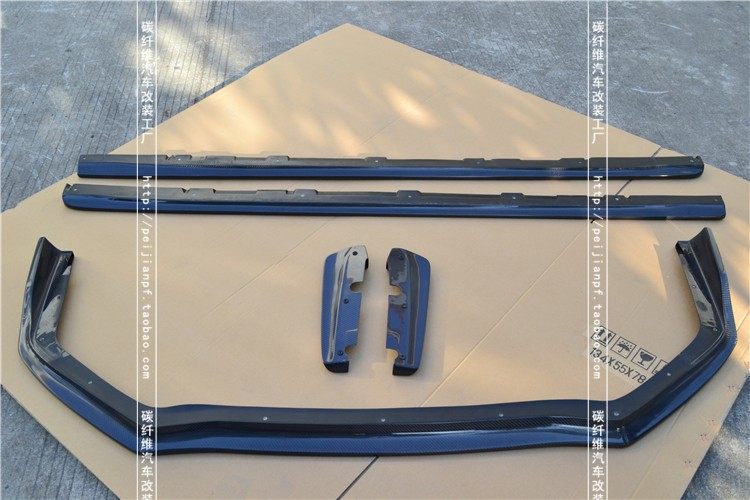 适用于斯巴鲁翼豹11代碳纤维前唇侧裙后包角十一代wrx sti小包围