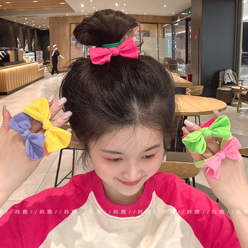 儿童发绳发圈蝴蝶结条纹扎头发不伤发高弹力耐用橡皮筋头绳发饰,饰品/流行首饰/时尚饰品新,发饰,淘宝优惠券,粉丝福利购,淘宝优惠卷