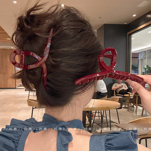 安可拉红超大号发量王者盘发抓夹