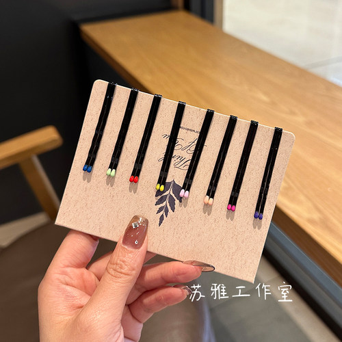 发夹少女心刘海碎发夹子