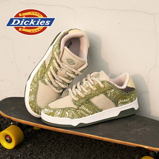 Dickies板鞋男款2025春季新款男鞋腰果花休闲运动鞋百搭面包鞋男