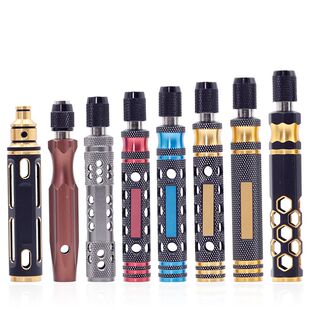 6.35mm金属带磁自锁手柄多用螺丝刀六角批头通用手柄便携多功能