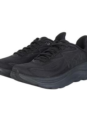 代购Hoka OneOne男士跑步鞋缓震透气舒适慢跑鞋黑色网面日常通勤