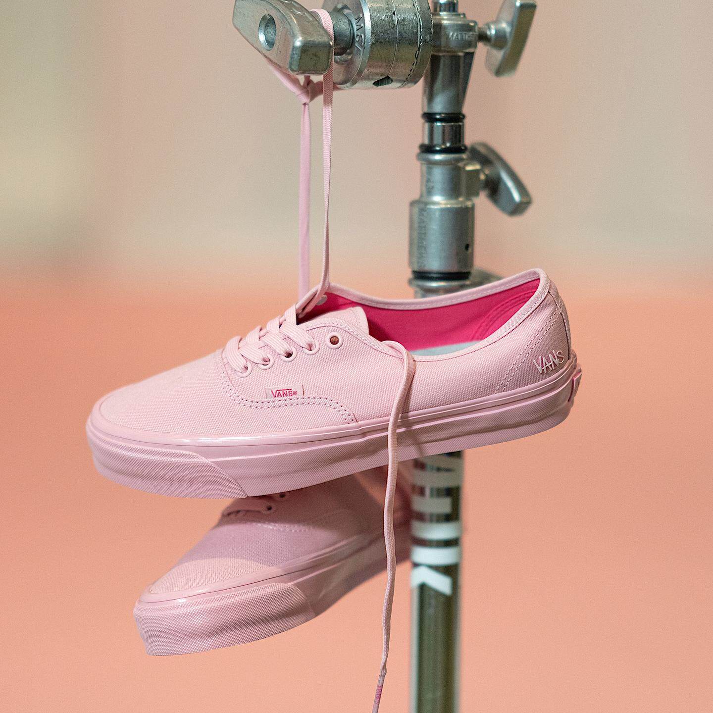 代购VANS Premium Authentic联名Atiba板鞋耐磨防滑低帮粉色休闲