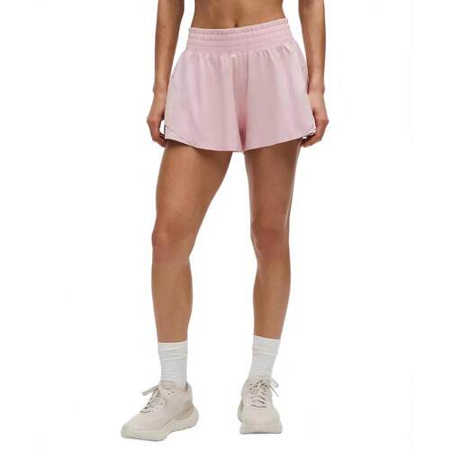 代购lululemon露露乐蒙女士短裤速干储物高腰轻盈夏季跑步运动