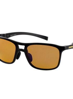 代购SWANS女士太阳镜防紫外线偏光抗反射多层镀膜黑色框棕色镜片