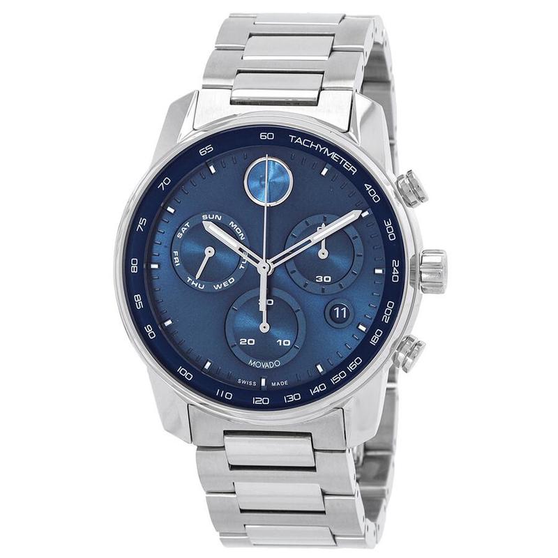海外代购Movado/摩凡陀男士手表欧美腕表计时码表日历星期显示